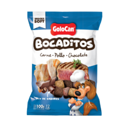 Bocaditos Carne, Pollo y Chocolate 100Gr – Golocan