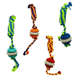 Pelota tipo mordillo y soga – Bestia Peluda